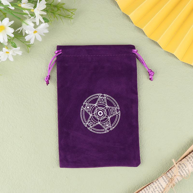 Product Introduction of [MMG]1Pc Velvet Tarots Oracle Cards Storage Bag Runes Constellation Witch Divination Accessories Jewelry  Bag Drawstring Pouch 30