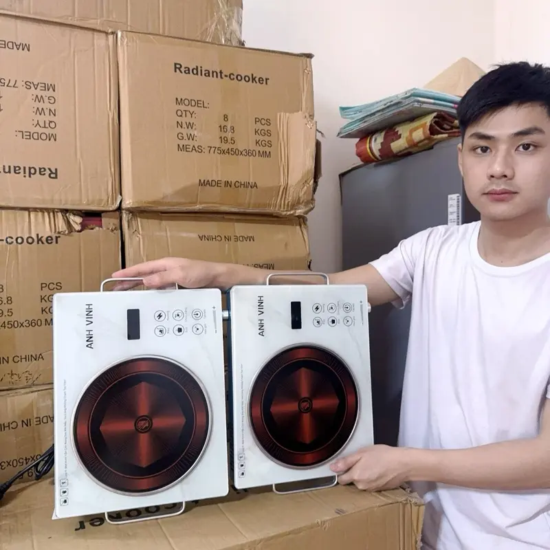 Combo 2 Bếp Hồng Ngoại 3500W - Bếp Cảm Ứng Với Đáy Phẳng Chống Xước, Bảo Hành 12 Tháng điện 1