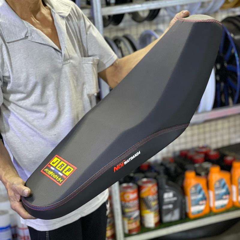 Yên 2 tầng gọt mỏng lắp Wave nhỏ mút trắng tặng kèm chốt đóng yên Yên Xe da yên