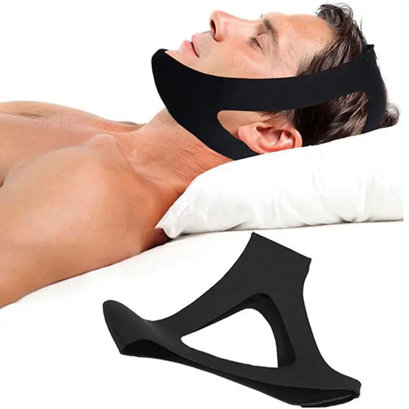 Sabuk Tidur Anti Ngorok Snoring Solution Chin Rest Band Strap - AO55 0
