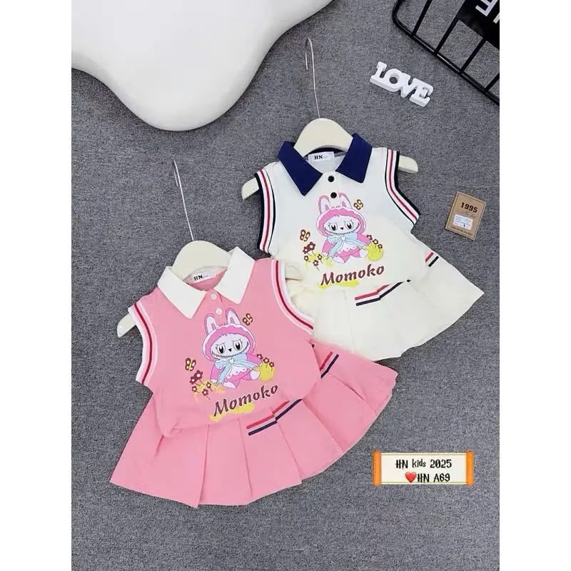 Set váy cotton MOMOKO bé gái 0