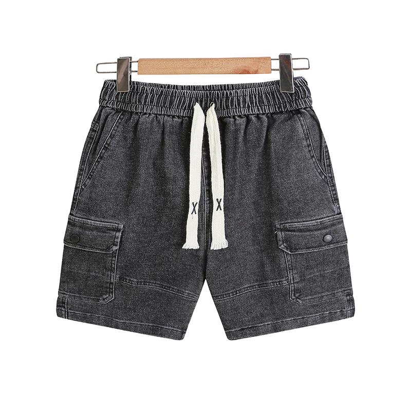 Quần short denim nam túi hộp JULIDO Menswear S Black