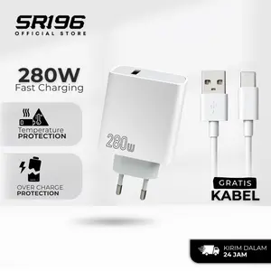 Charger Fast Charging 280W For Android USB Type C Micro Set Adaptor Kabel Quick Charge
