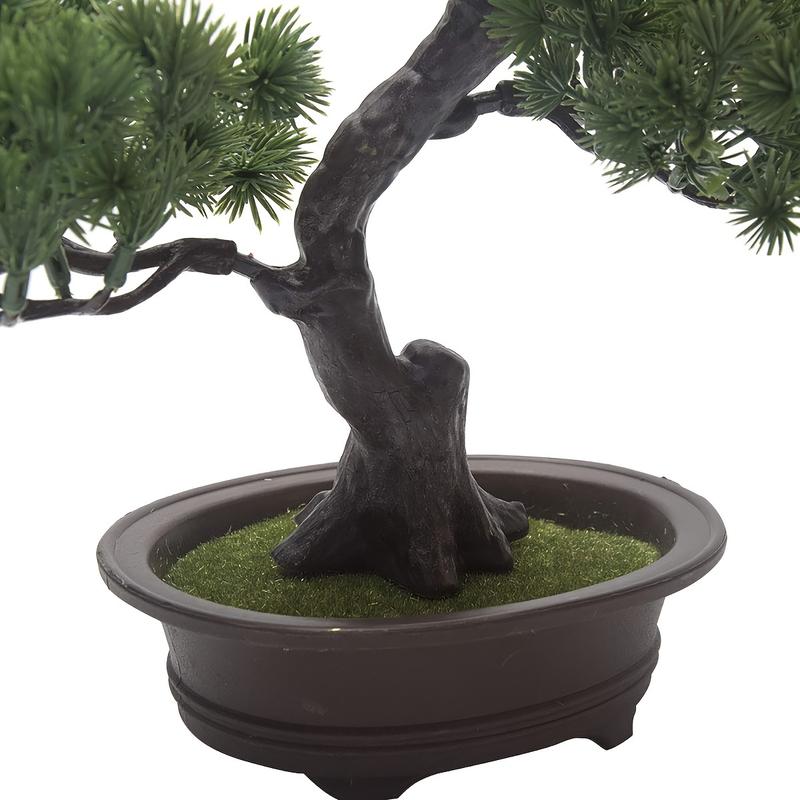 Product Introduction of Charming Faux Bonsai Tree - Lifelike Artificial Potted Plant for Home & Office Decor, Perfect for Earth Day, Graduation, Father's Day, Ornament, Desk Display, House Plants 6