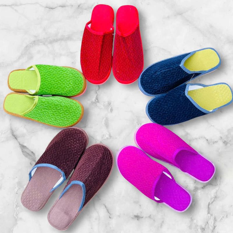 Dép Sục Bông Đi Trong Nhà Nam Nữ Trẻ Em Đế Dày Chống Trơn Trượt Ấm Chân Tiệt Lợi Mùa Thu Đông Slipper Nhung DéP Đế Bằng Hoa