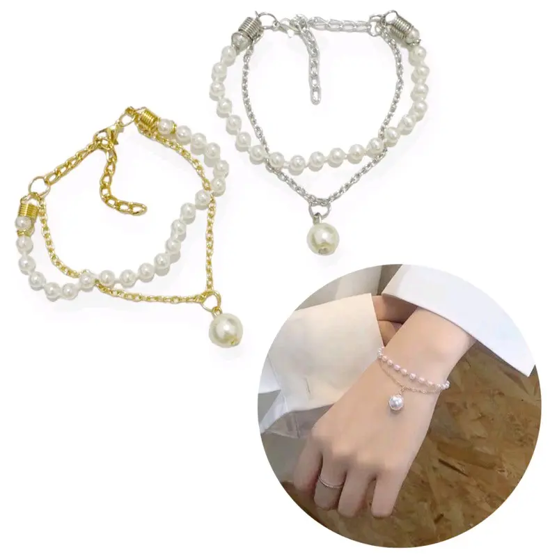 Maia Multilayer Bracelet Gelang Rantai Multilayer 2 Baris Dua Lapis Korea Korean Style 0