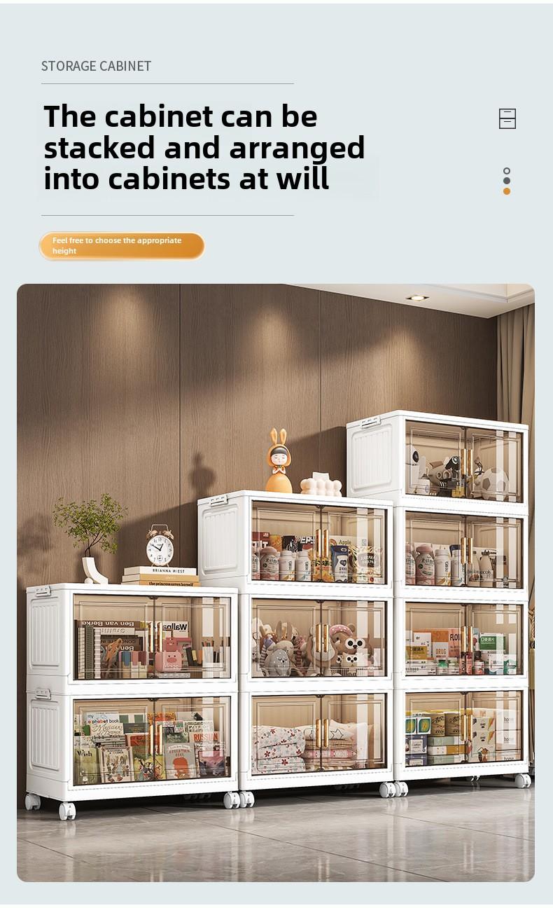 Product Introduction of 50-80 Wide Folding Storage Cabinet Plastic Bedroom Storage Box Organiser 4