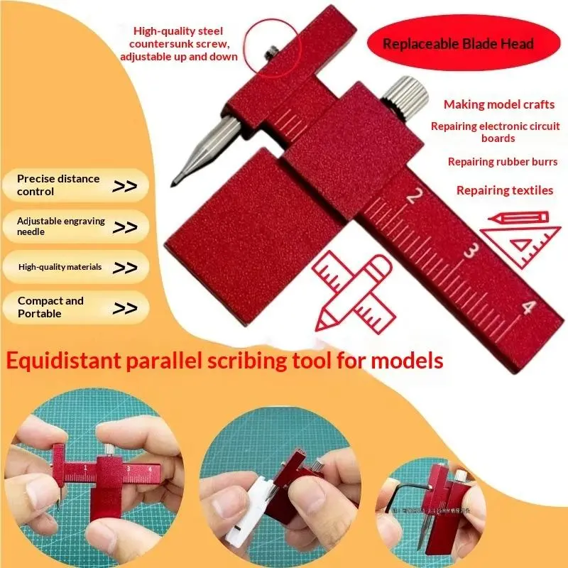 Model Equidistant Scribing Ruler Parallel Scribers Create Contour ...