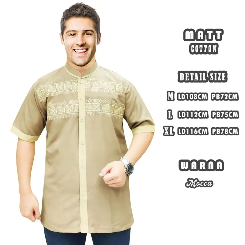 Baju Koko Pria Dewasa Terbaru Koko Syubbanul Muslimin Koko Azzahir Koko Baju Koko Lengan Pendek 4