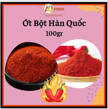 100g ớt bột Hàn quốc thơm ngon - Gia Vị