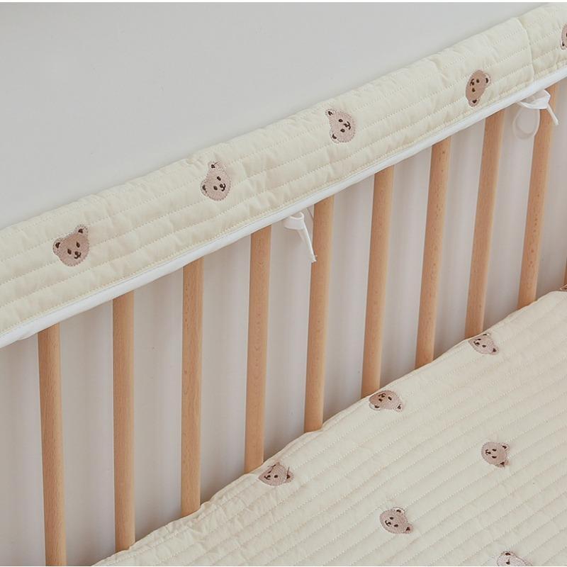 Cute Bear Print Baby Bed Rail, Soft Bed Rail Guard, Baby Safety Bed Guardrail, Bumper Edge Protection 5