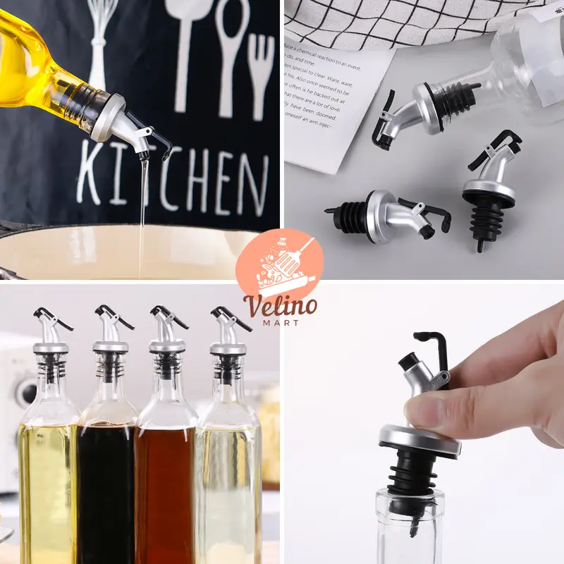 Tutup Botol Stopper Dispenser Multifungsi Penuang Minyak / Tutup Botol Corong Anti Tumpah / Tutup Botol Minyak Kecap Sirup Wine Stopper / Tutup Botol Multifungsi Sirup / Bottle Saos Goreng Penutup Penuang / Bottle Stopper Dispenser Minyak Kecap Serbaguna 5