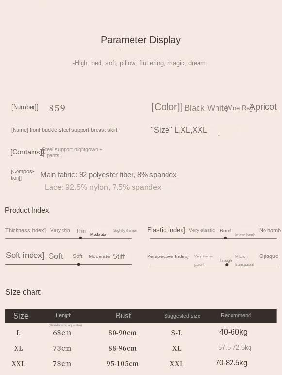 Product Introduction of Đồ Lót Gợi Cảm, Bộ Đồ Ngủ Có Dây Đeo Lưới, Mua Một Tặng Một 0
