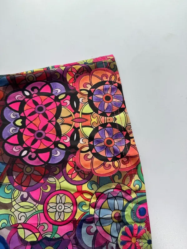 【Plus Size】 All Over Print Tie Waist Skirt, Boho Fashion Casual Pocket Design Skirt for Daily Holiday Vacation Wear, Women Plus Clothing for Summer 4