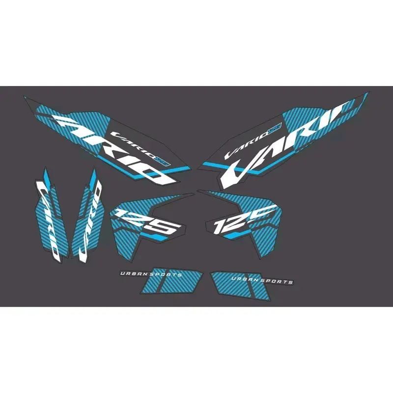 striping transparan vario new 2023 custom motif malaysia Motorcycle 5