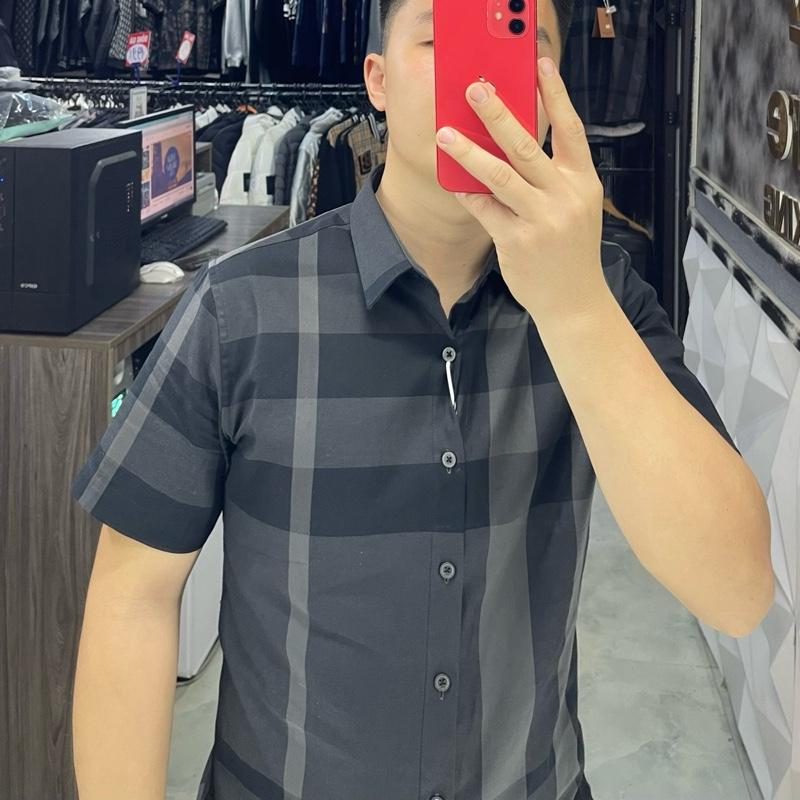 ÁO SƠ MI NAM CỘC TAY KẺ KARO THANH LỊCH 3