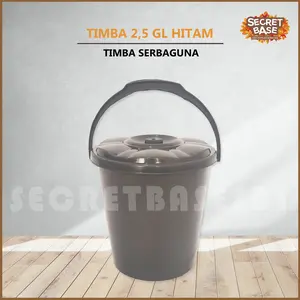 [COD] TIMBA AIR TUTUP - Beli Lokal / Gagang / Timba Plastik / Ember Tutup / Ember Murah Coklat