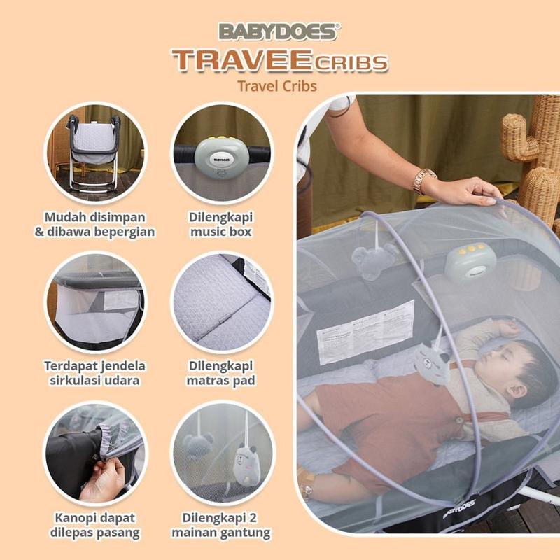 Box Tempat Tidur Ranjang Bayi Babydoes Box CH 16421 Travee Cribs newborn furniture 3