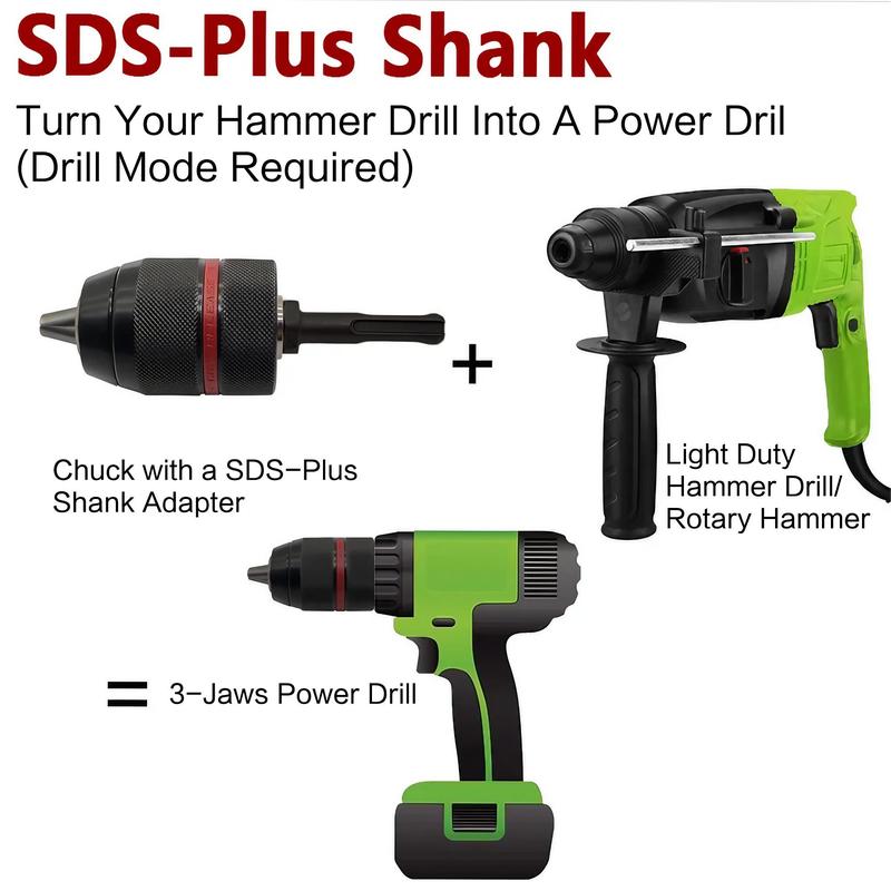 1/2-20UNF Keyless Drill Chuck & Accessories, Drill Chuck & Accessories, Professional Power Tool Accessories for Drill 5