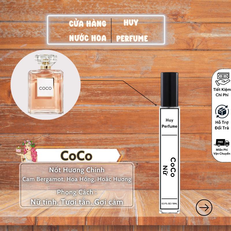 Nước hoa nữ COCO cá tính sang trọng quyến rũ xịt thơm perfume cosmetic women Tinh Dầu