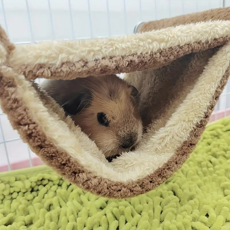 Pet Hammock, Warm Pet Hanging Bed, Pet Supplies for Small Animals, Hanging Nest for Hamster, Squirrel, Chinchilla, Guinea Pig
