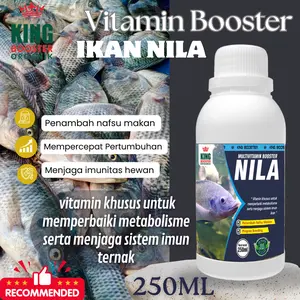 VITAMIN BOOSTER IKAN NILA Vitamin Ikan Nila, Cepat Besar, Penambah Napsu Makan, Anti Parasit, Panen Lebih Cepat Memacu Pertumbuhan Vitamin 250ML