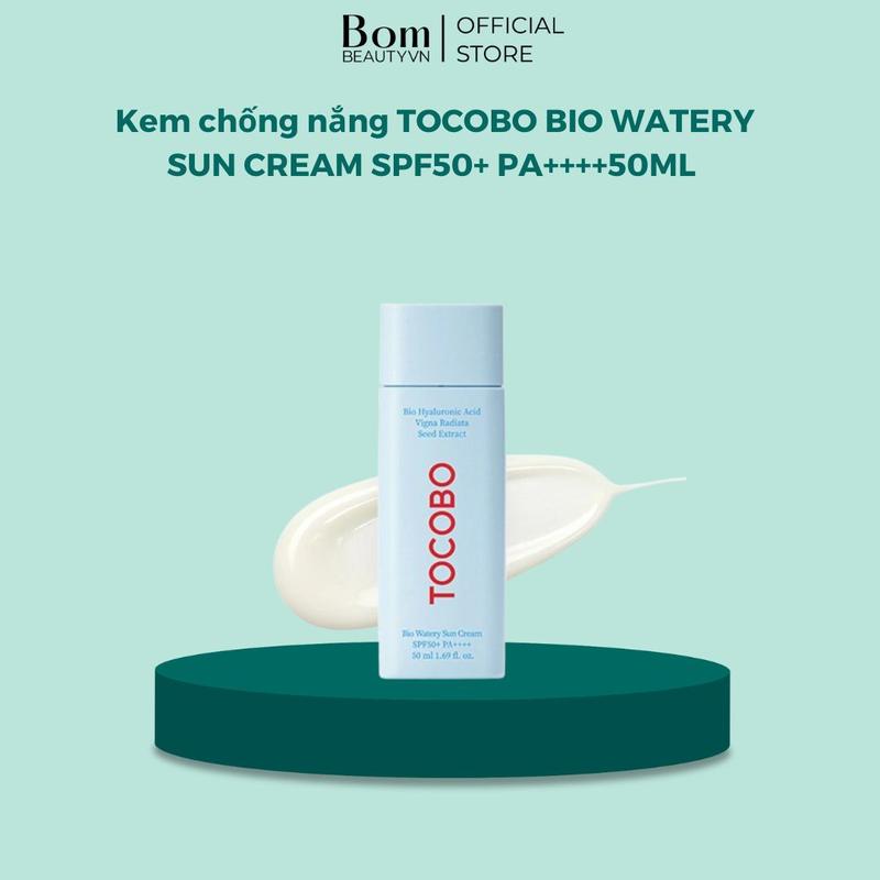 [Tặng KCN Tocobo 10ml] HÀNG CTY  Kem chống nắng TOCOBO BIO WATERY SUN CREAM SPF50+ PA++++50ML Skincare Chăm Sóc Da Sunscreen