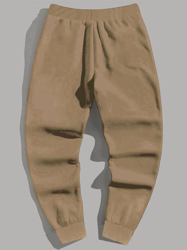Men's "I Love My Girlfriend" Print Drawstring Sweatpants, Regular Fit Casual "I Love My GF" Print Pocket Jogger Pants, Fun Graphic Trousers 5