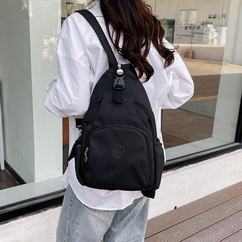 THOMASLEW Knapsack Oxford Cloth Male Sling Backpack Adjustable Strap Multi Functional Outdoor Waist Bag Fashion Large Capacity Sports Walking Bag Work 7