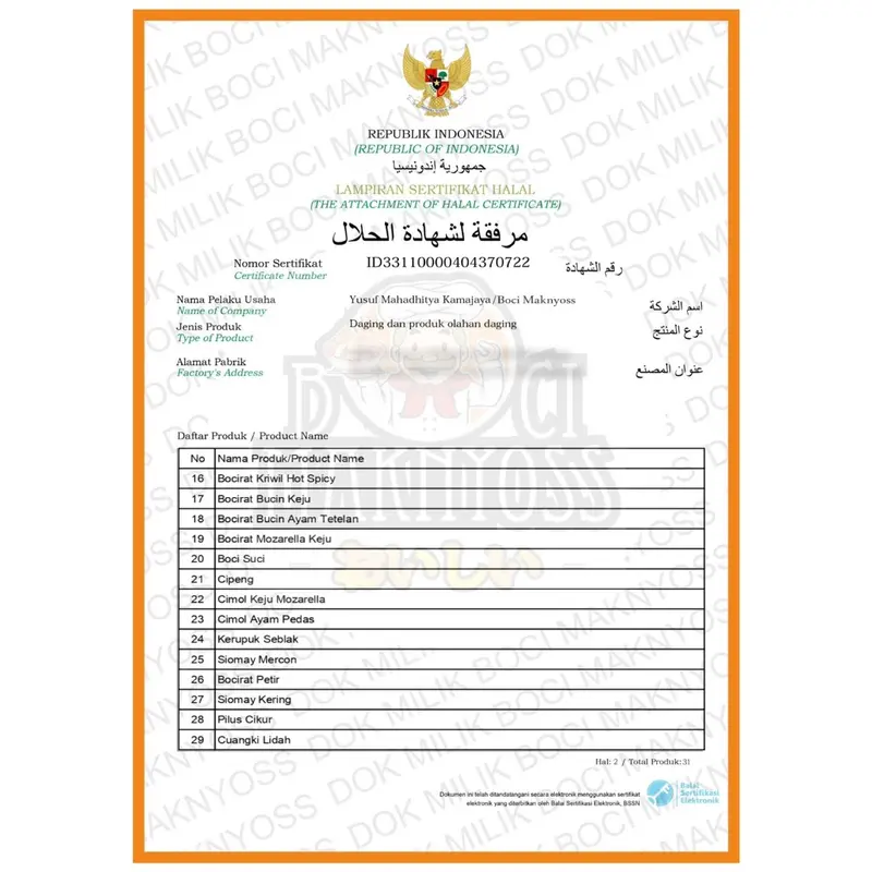 Bundling 3 ( Boci Mercon , Boci Ciko Rangu, Boci Ayam Keju ) 5