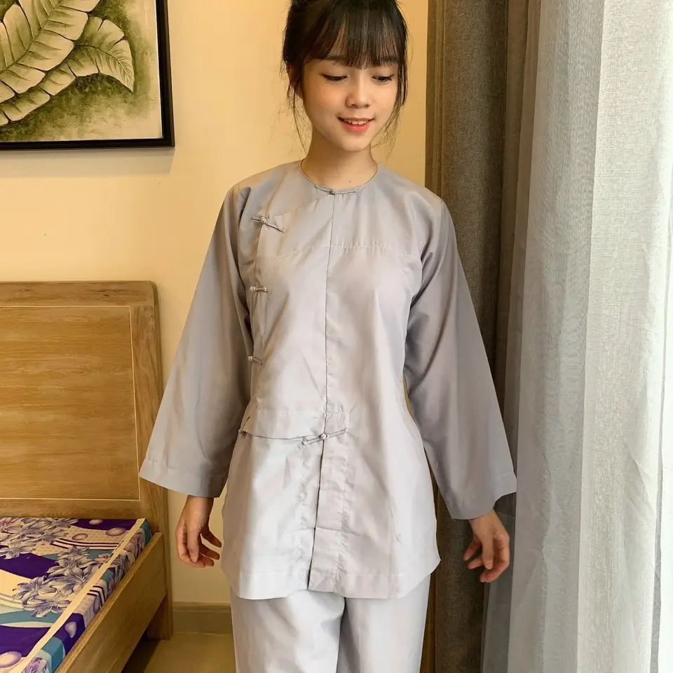 pháp phục lễ chùa - Mẫu Vạt hò nút thắt