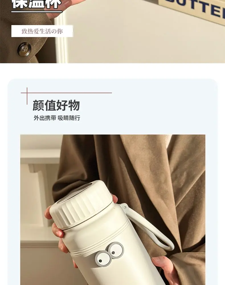 Product Introduction of Cốc Cách Nhiệt, Cấp Thực Phẩm 316, Dung Tích Lớn (1000ml), Thích Hợp Cho Học Sinh Nữ, Cốc Nước Giữ Nhiệt, Bộ Lọc Trà Ưa Nhìn Nồi Cách Nhiệt 2