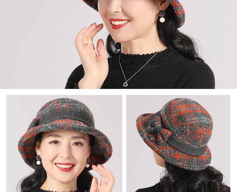 Product Introduction of Mũ Người Trung Người Già Và Cao Tuổi, Nữ, Mùa Thu Và Mùa Đông, Mũ Len Cho Mẹ, Dày Dặn, Mũ Bucket Vải Cho Bà, Thích Hợp Cho Mùa Xuân Và Mùa Thu, Mũ Bucket Đi Chơi, Năm 2024 13