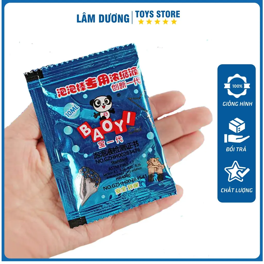 Nước pha bong bóng xà phòng Túi/Gói xà phòng máy phun bong bóng/que thổi