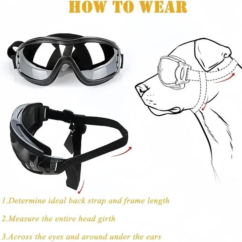 Adjustable Dog Goggles, Cute Sunglasses, Anti-UV Sun Glasses, Eye Wear Protection, Dogs Windbreak Eyeglasses, Pet Supplies 5
