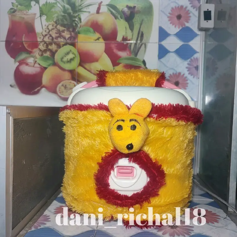 Sarung megicom karakter bulu rasfur / Sarung magicom bulu rasfur Biru Hijau 5