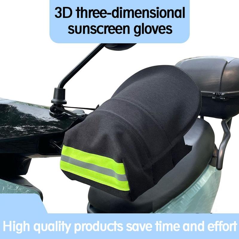 1pair Motorcycle Handle Glove Hand Guard Motorcycle Sunscreen Waterproof Vehicle Guard D9Q0 1