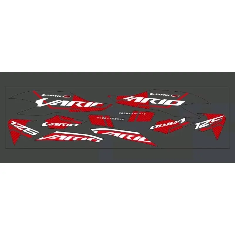 COD STICKER STRIPING TRANSPARAN HONDA VARIO 125CC DAN 150CC TAHUN 2018 SAMPAI 2021 MOTIF MALAYSIA BAHAN MAXDECAL VIRAL Motorcycle 2