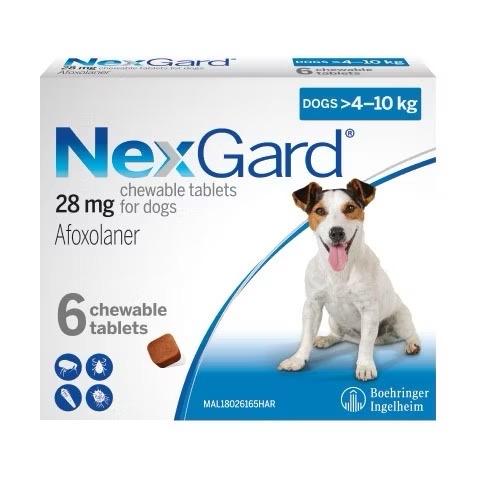  ￼ 1 Viên  NexGard - Viên nhai phòng và trị ve rặn bọ chét ghẻ dành cho chó 