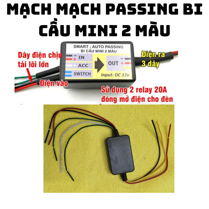   Công tắc Pasing  Mạch passing dùng cho đèn bi cầu 2 màu  passing L4x  Passing thường gắn xe máy tay ga xe điện 