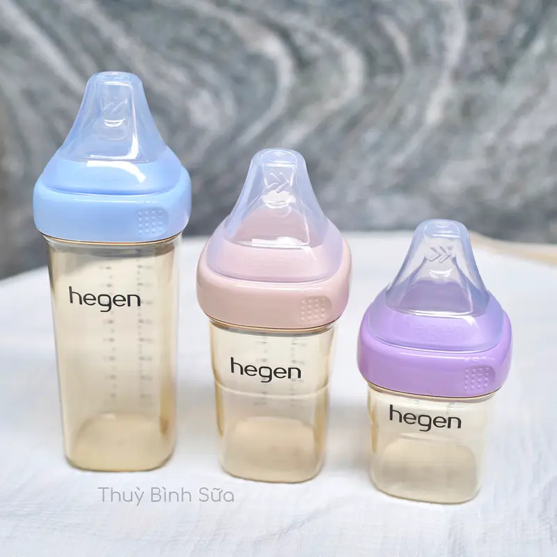 Bình Hegen Rồng Vàng/cổ Hồng/ Tím/ Xanh dương 150ml/240ml/330ml Chính Hãng 5