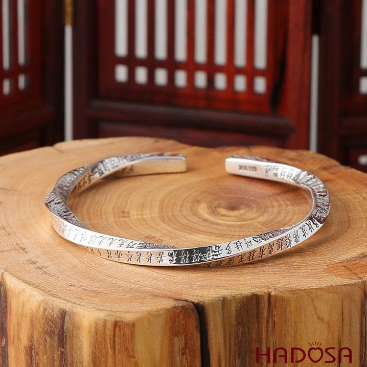  Vòng kiềng bạc Thái bạc 925 cao cấp bền màu độ cứng cao chống trầy xước phong cách mạnh mẽ TSB503 