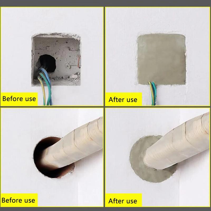 Product Introduction of Wall hole sealant household air conditioner repair wall hole rubber mud waterproof sewer pipe sealing mud 4