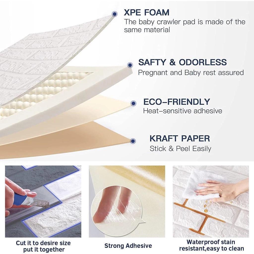 Warm-Selection Wallpaper Dinding Stiker Dinding Ukuran 30x35cm 3D Foam Bata Classic Walpaper Stiker Warm-Selection Wallpaper Dinding Stiker Dinding Ukuran 30x35cm 3D Foam Bata Classic Walpaper Stiker