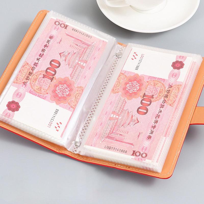 Chinese Red [Get Rich] Password Saving Book Hold Cash And Banknotes Large-Capacity Storage Book For Financial Management Money Saving Book 7