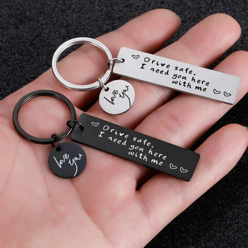 Male Drive Safe Keychain Men Women Boyfriend Husband Key Chain Birthday Chritsmas Father's Day Gifts