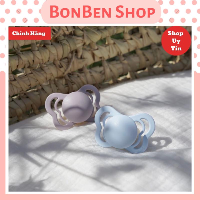 Ti giả BIB S SUPREME núm cao su dẹt giúp bé ngủ ngon [Tặng hộp đựng ti giả]