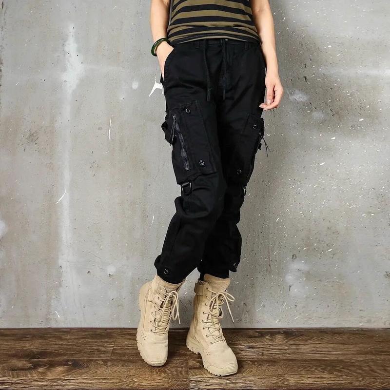 Product Introduction of 2023 Spring and Autumn New Unisex Cargo Pants Personality Versatile Slim Fit Trendy Outdoor Hiking Pants Men Jogger Sneaker 24