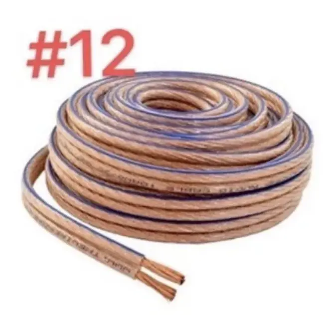 Speaker Wire #12 Gauge heavy Duty Wire /tested before ship out