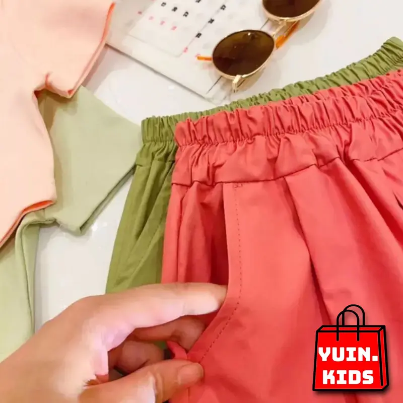 Top Fashion Baju Anak Perempuan Lucu Usia 1-5 Tahun Pakaian Baju Crop Dan Celana Cargo Anak Bayi Katun 6